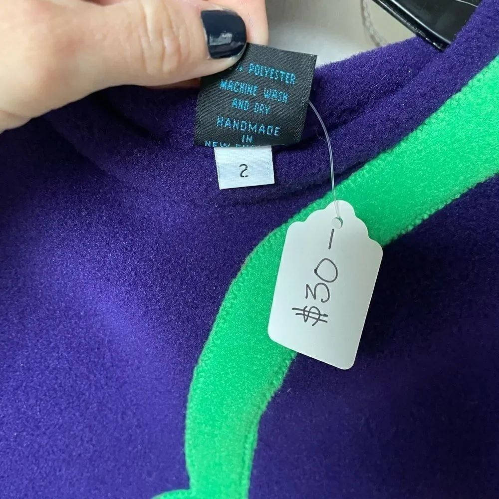 NWT Little Planet Unisex Soft Fleece Purple and Green Snake Top - Picture 3 of 4